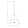 Crystorama Fulton 20'' Pendant - Product Dimensions