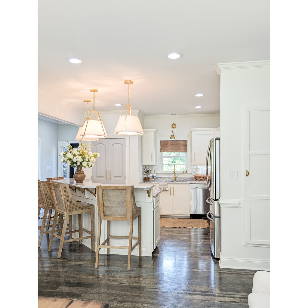 Crystorama Fulton 20'' Pendant in Antique Gold - Lifestyle View
