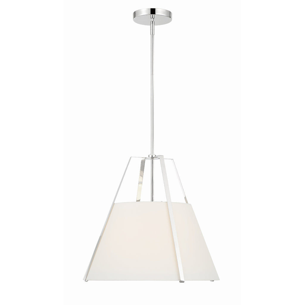 Crystorama Fulton 20'' Pendant in Polished Nickel - Additional View