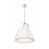 Crystorama Fulton 20'' Pendant in Polished Nickel - Additional View