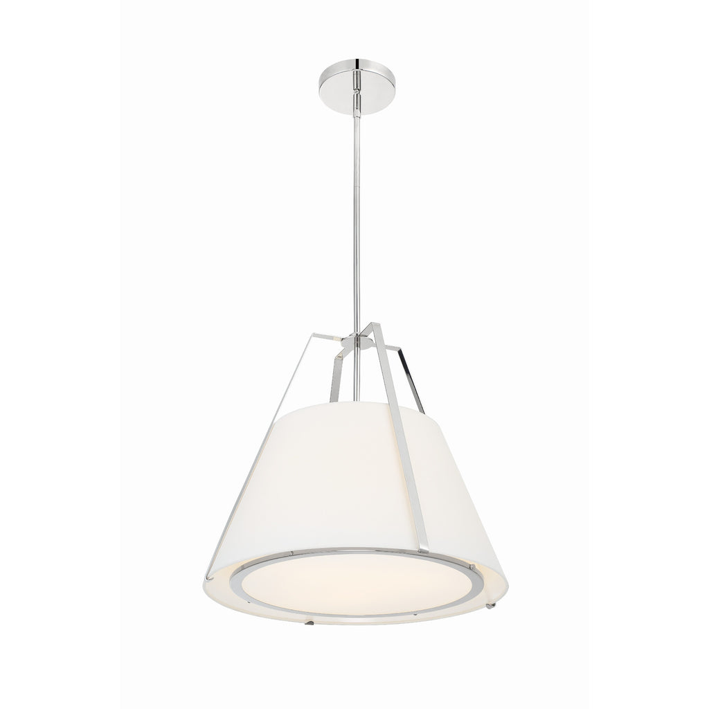 Crystorama Fulton 20'' Pendant in Polished Nickel - Additional View