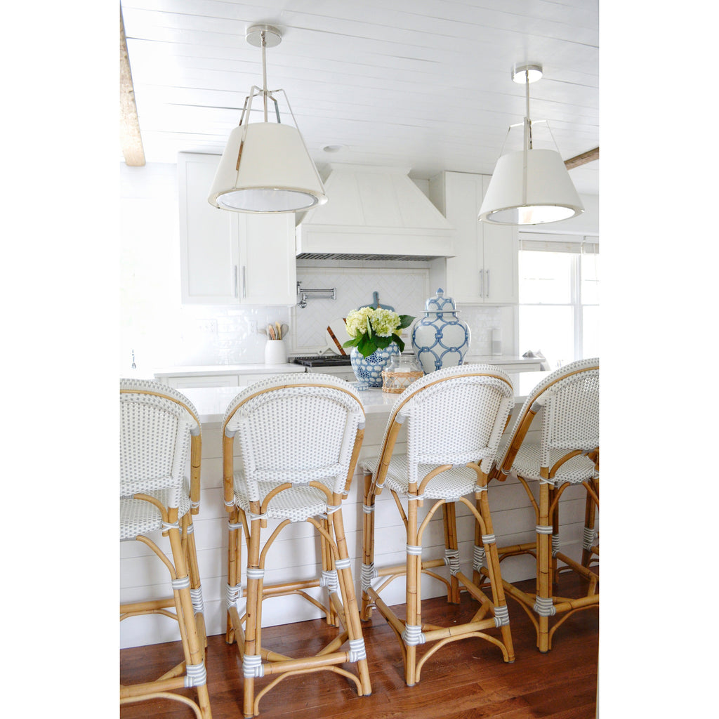 Crystorama Fulton 20'' Pendant in Polished Nickel - Lifestyle View