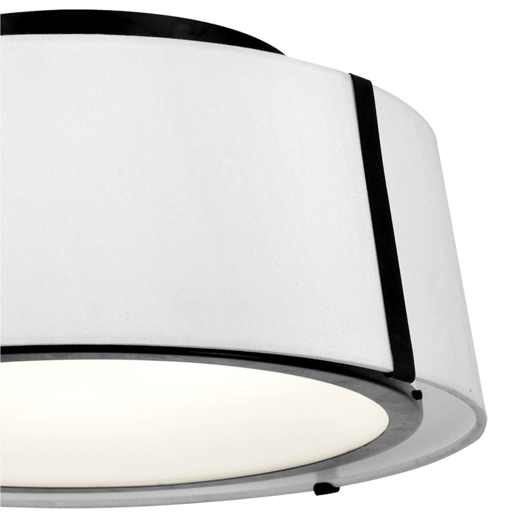 Crystorama Fulton 18'' Semi Flush Mount in Black - Additional View