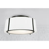 Crystorama Fulton 18'' Semi Flush Mount in Black - Lifestyle View