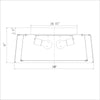 Crystorama Fulton 18'' Semi Flush Mount - Product Dimensions