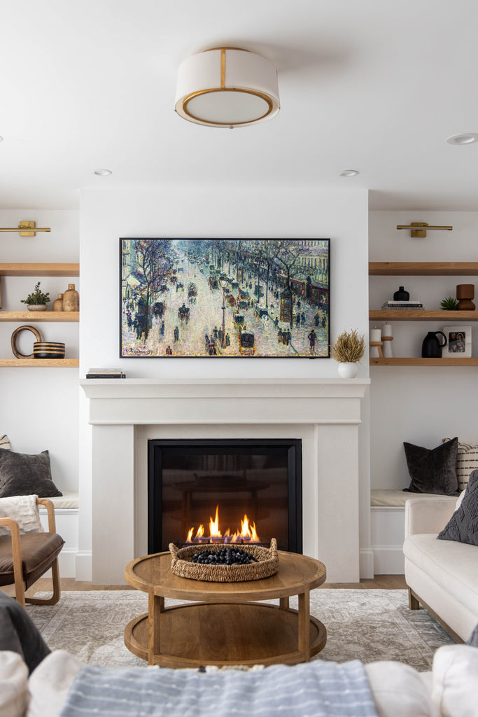 FUL-905-GA Fulton 18'' Semi Flush Mount | Lifestyle Image