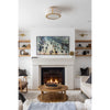 Crystorama Fulton 18'' Semi Flush Mount in Antique Gold - Lifestyle View
