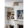 Crystorama Fulton 18'' Semi Flush Mount in Antique Gold - Lifestyle View