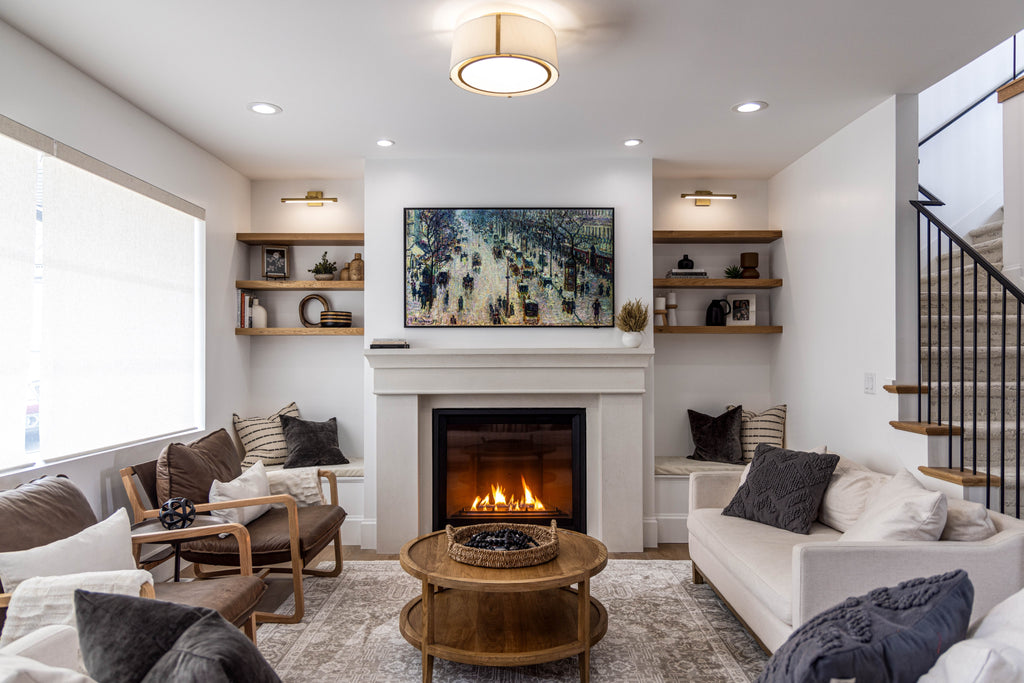 FUL-905-GA Fulton 18'' Semi Flush Mount | Lifestyle Image