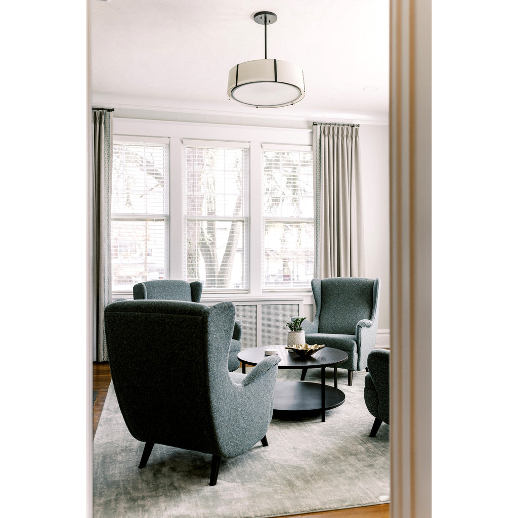 Crystorama-OPEN-BOX Fulton 6 Light Chandelier in Black - Lifestyle View