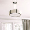 Crystorama Fulton 24'' Pendant in Black - Lifestyle View