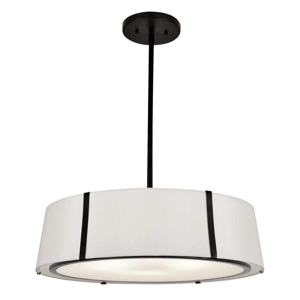 FUL-907-BK Fulton 6 Light Chandelier | Main Image