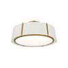 Crystorama Fulton 24'' Semi Flush Mount in Antique Gold - Front View
