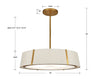 FUL-907-GA Fulton 6 Light Chandelier | Dimensions Image