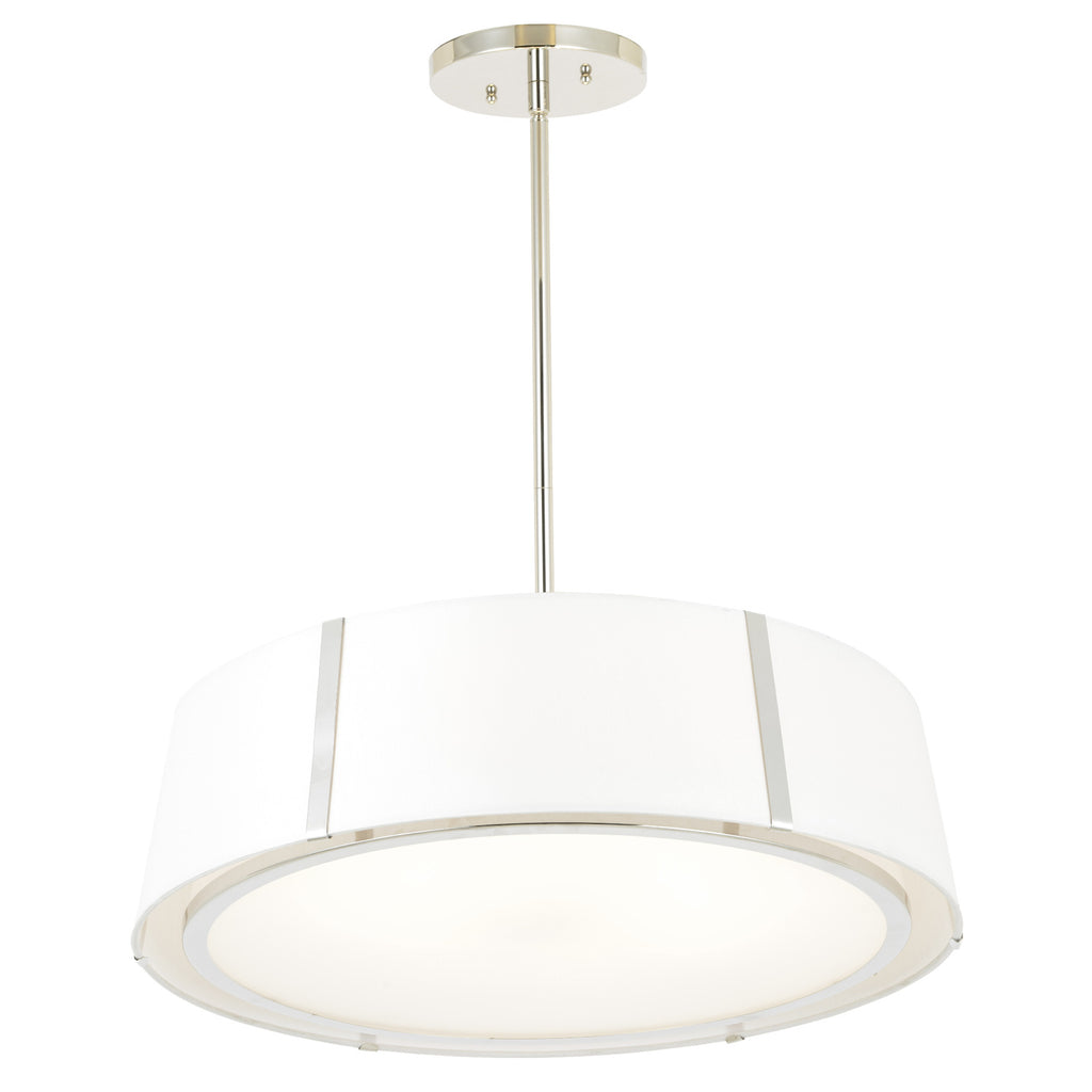 Crystorama Fulton 24'' Pendant in Polished Nickel - Additional View