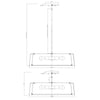 Crystorama Fulton 24'' Semi Flush Mount - Product Dimensions