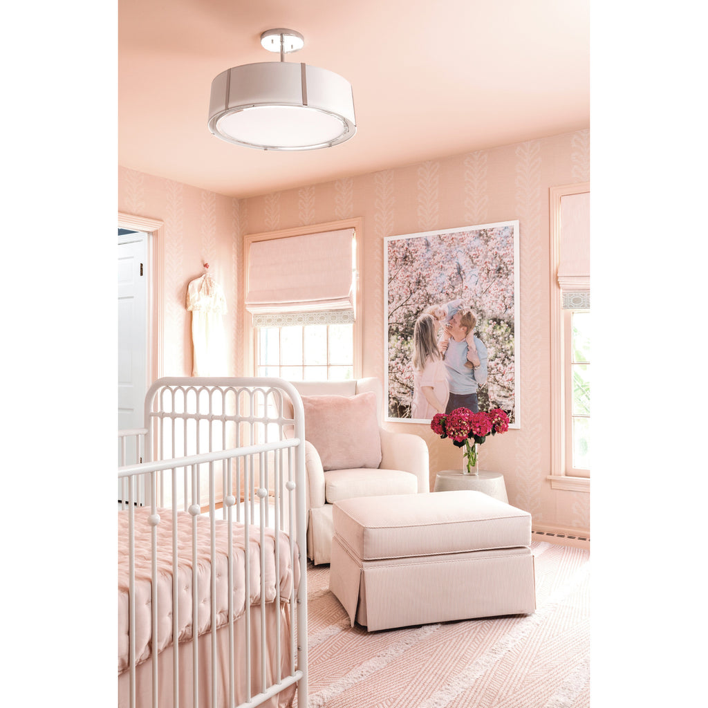 Crystorama Fulton 24'' Pendant in Polished Nickel - Lifestyle View