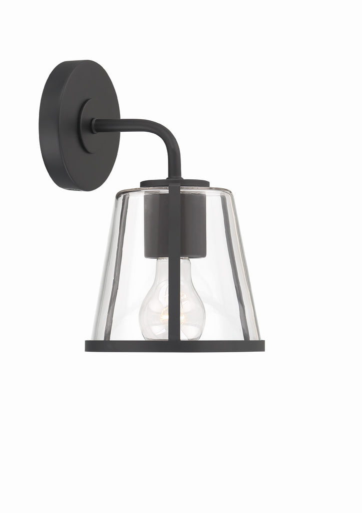 FUL-911-BK-CL Fulton 6.25'' Sconce | Main Image