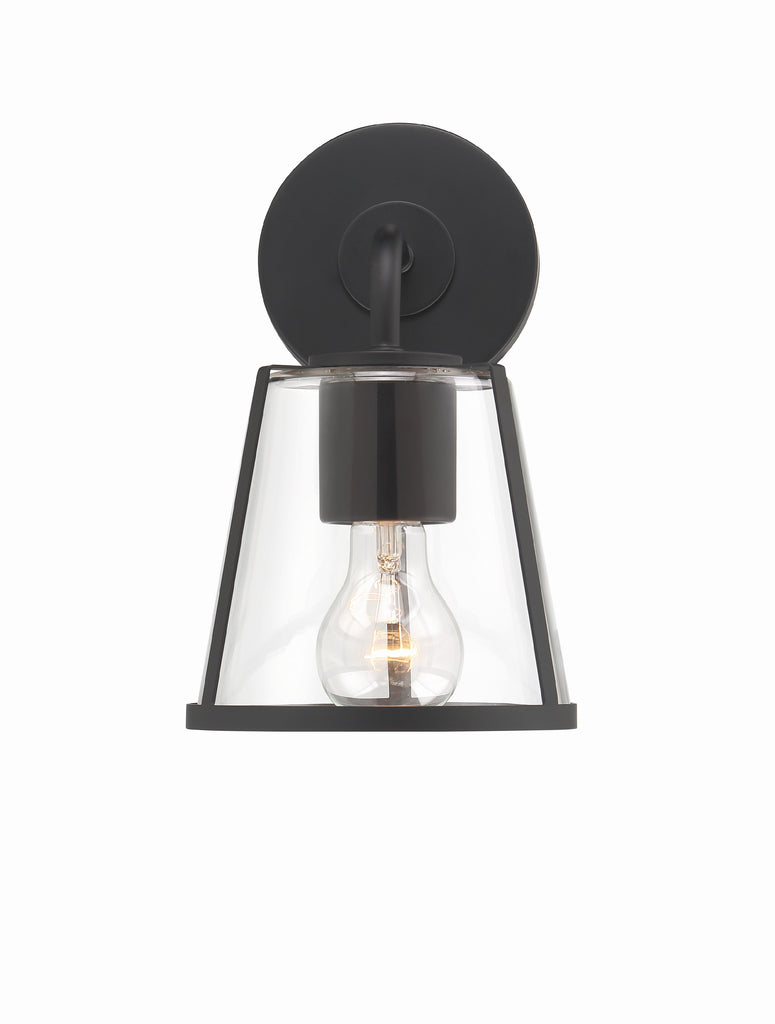 FUL-911-BK-CL Fulton 1 Light Sconce | Alternate Image