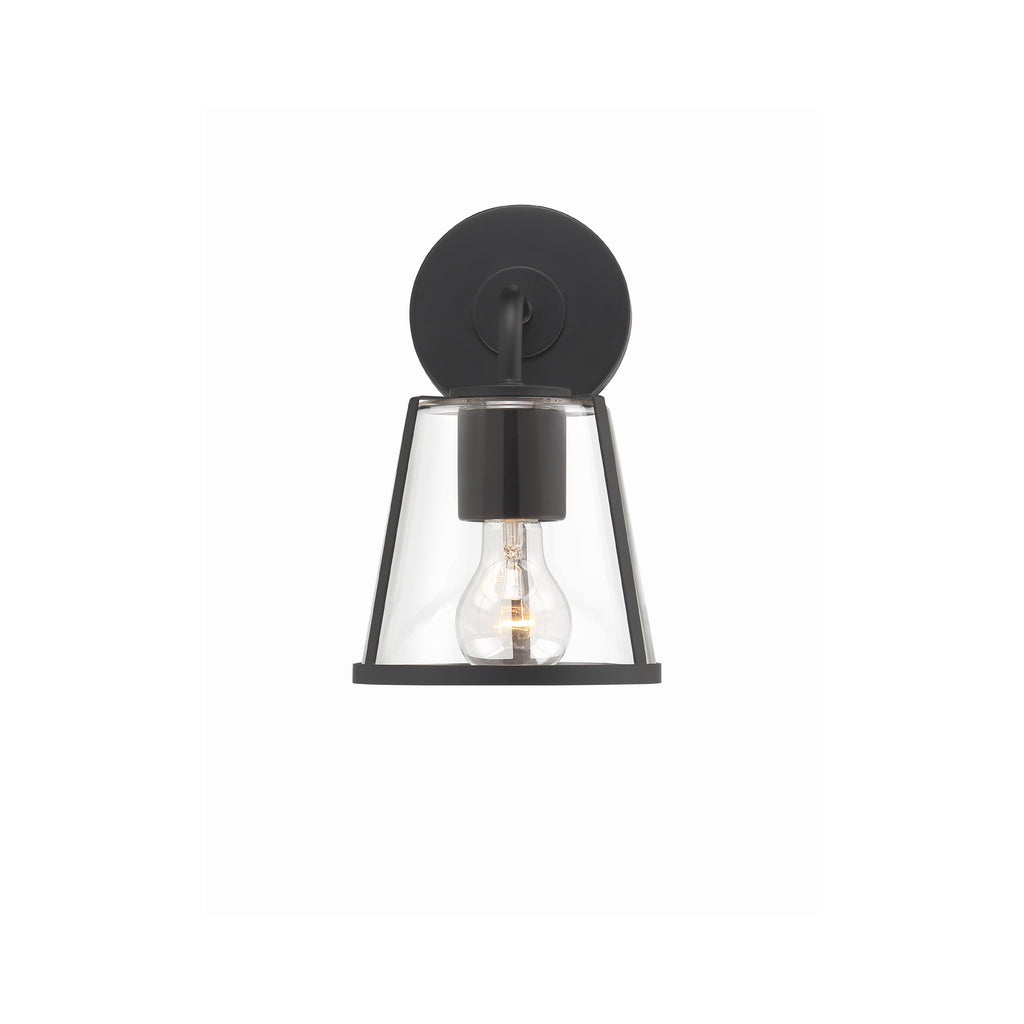 Crystorama Fulton 6.25'' Sconce in Black - Additional View
