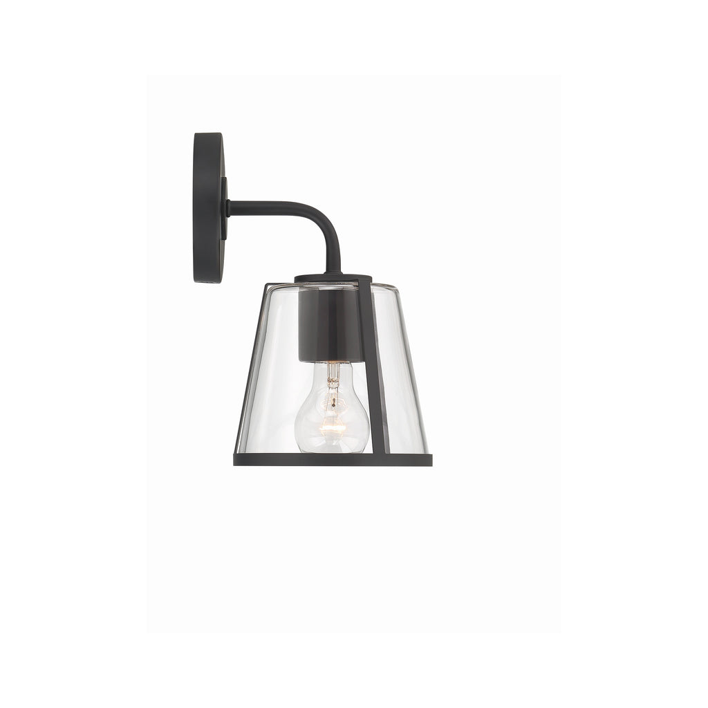 Crystorama Fulton 6.25'' Sconce in Black - Additional View