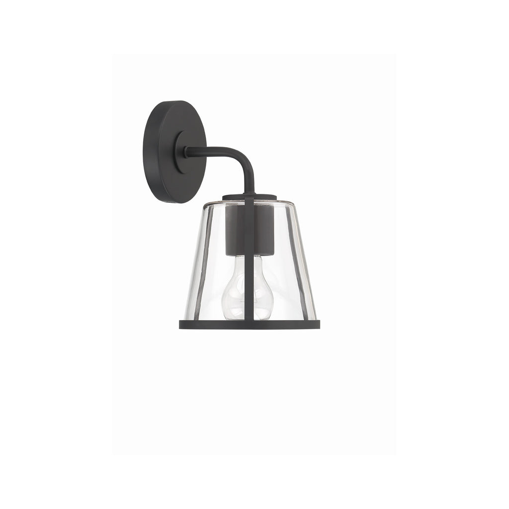 Crystorama Fulton 6.25'' Sconce in Black - Additional View