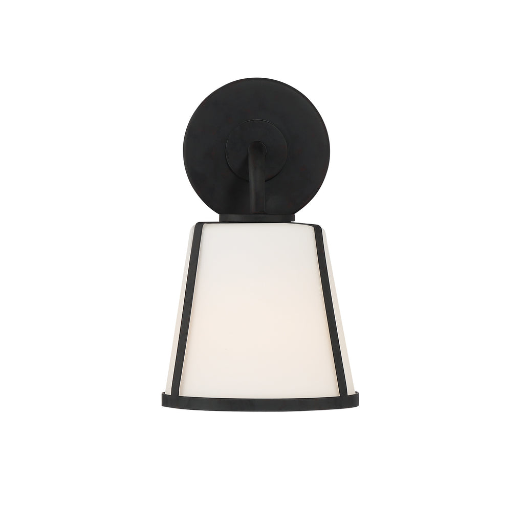Crystorama Fulton 6.25'' Sconce in Black - Additional View