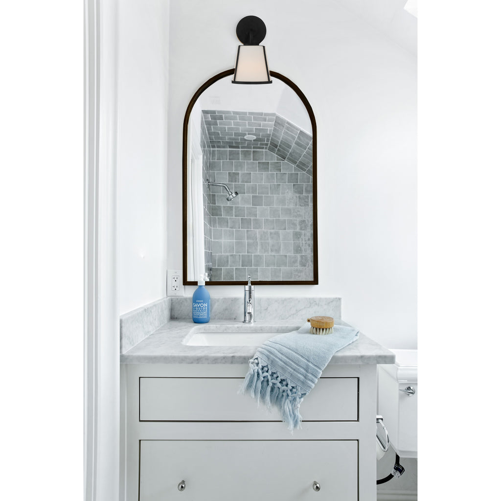 Crystorama Fulton 6.25'' Sconce in Black - Lifestyle View