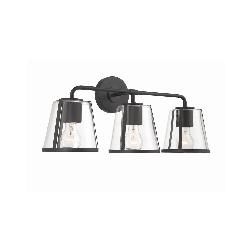 Crystorama Fulton 23.25'' Bathroom Vanity in Black - Additional View