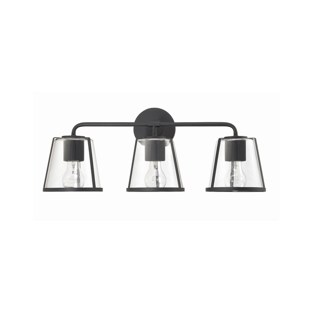 Crystorama Fulton 23.25'' Bathroom Vanity in Black - Additional View