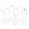 Crystorama Fulton 23.25'' Bathroom Vanity - Product Dimensions