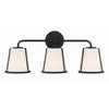Crystorama Fulton 23.25'' Bathroom Vanity in Black - Front View