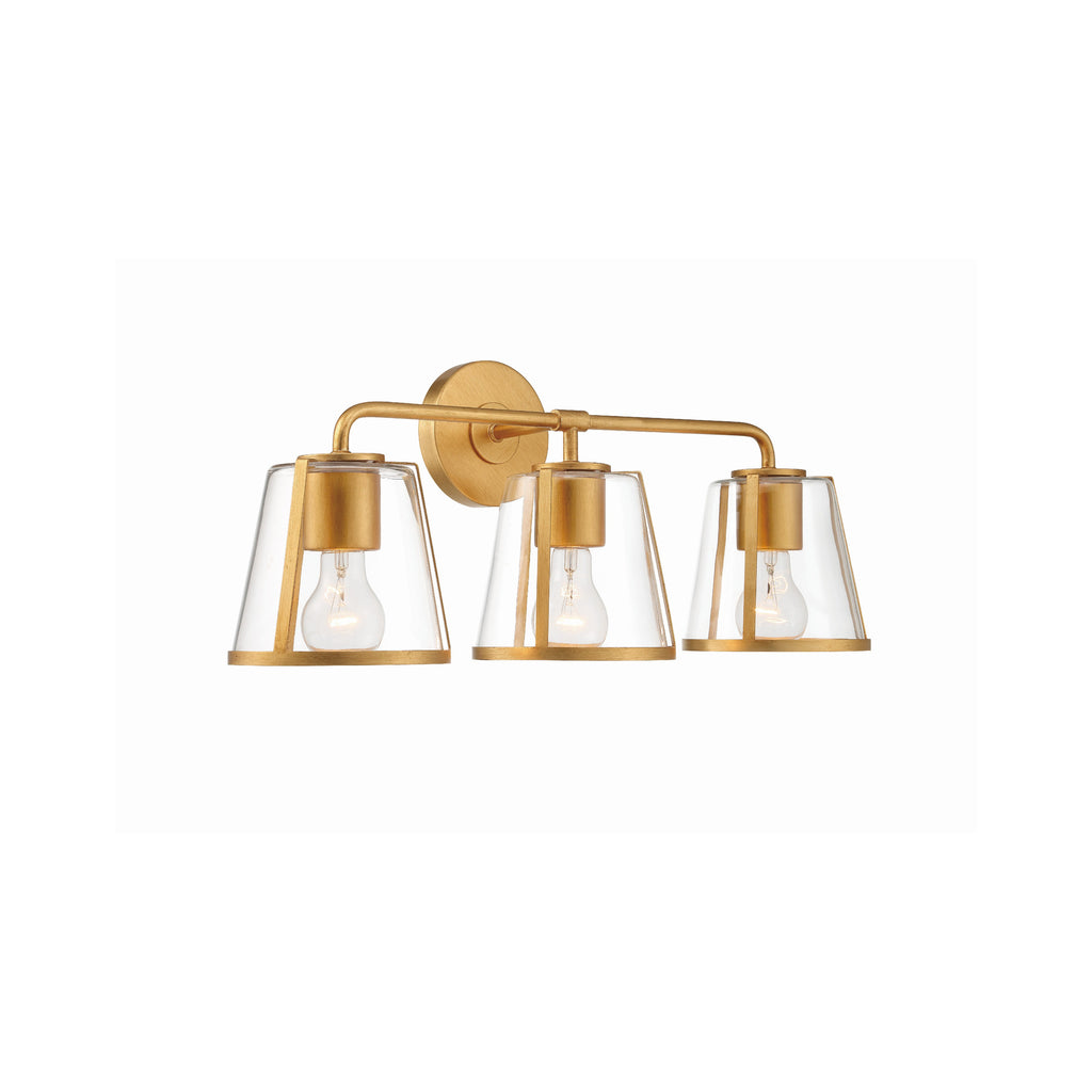 Crystorama Fulton 23.25'' Bathroom Vanity in Antique Gold - Additional View
