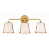 Crystorama Fulton 23.25'' Bathroom Vanity in Antique Gold - Front View