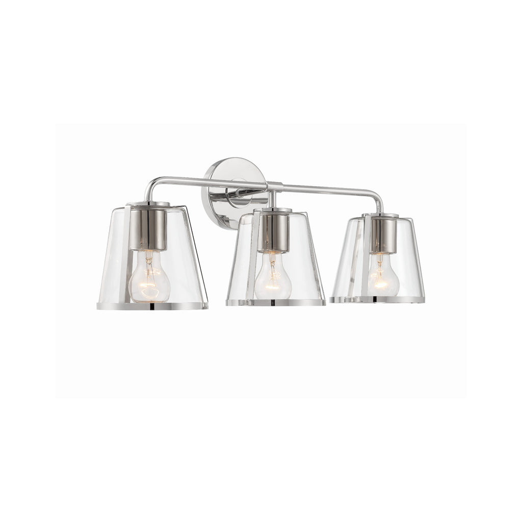 Crystorama Fulton 23.25'' Bathroom Vanity in Polished Nickel - Additional View