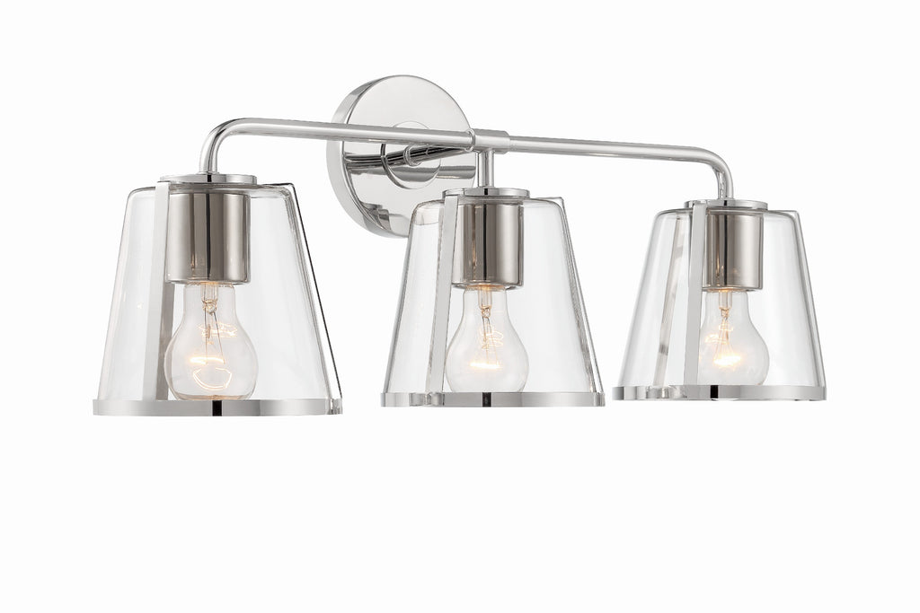 FUL-913-PN-CL Fulton 3 Light Bathroom Vanity | Alternate Image