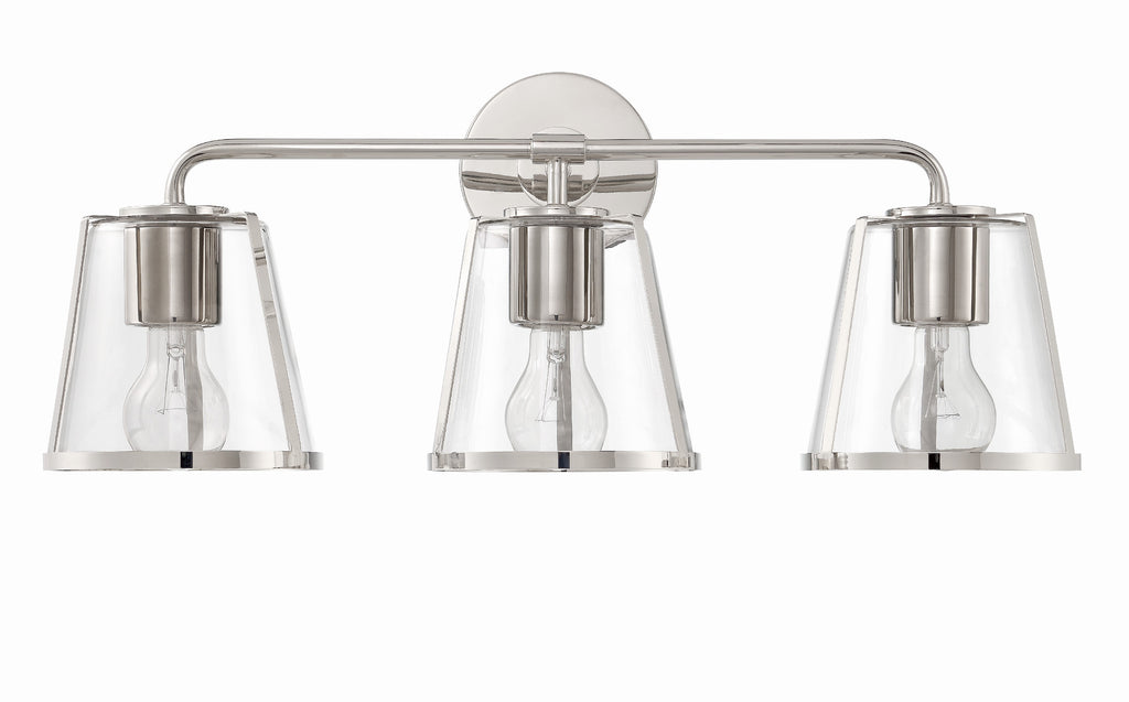 FUL-913-PN-CL Fulton 3 Light Bathroom Vanity | Alternate Image