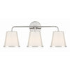 Crystorama Fulton 23.25'' Bathroom Vanity in Polished Nickel - Front View