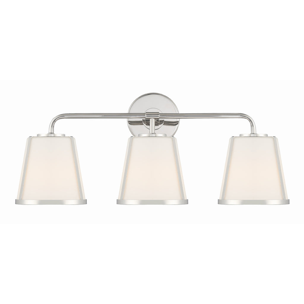 Crystorama Fulton 23.25'' Bathroom Vanity in Polished Nickel - Front View