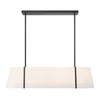 Crystorama Fulton 41.75'' Linear Oval Chandelier in Black - Additional View