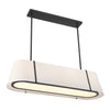 Crystorama Fulton 41.75'' Linear Oval Chandelier in Black - Additional View