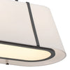 Crystorama Fulton 41.75'' Linear Oval Chandelier in Black - Additional View