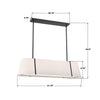 Crystorama Fulton 41.75'' Linear Oval Chandelier - Product Dimensions