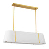 Crystorama Fulton 41.75'' Linear Oval Chandelier in Antique Gold - Additional View