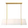 Crystorama Fulton 41.75'' Linear Oval Chandelier in Antique Gold - Additional View