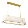 Crystorama Fulton 41.75'' Linear Oval Chandelier in Antique Gold - Additional View