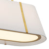 Crystorama Fulton 41.75'' Linear Oval Chandelier in Antique Gold - Additional View