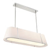 Crystorama Fulton 41.75'' Linear Oval Chandelier in Polished Nickel - Additional View