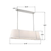 Crystorama Fulton 41.75'' Linear Oval Chandelier - Product Dimensions