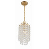 Crystorama Gabrielle 7'' Chandelier in Antique Gold - Additional View